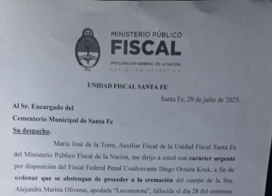 Locomotora Olivares: El cruce entre Georgina Barbarossa y el denunciante que impidió la cremación 