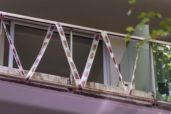 Cómo es el balcón desde el que cayó una placa de vidrio
