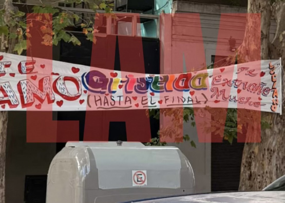 Cómo terminó el pasacalles que colgaron frente a la casa de Griselda Siciliani